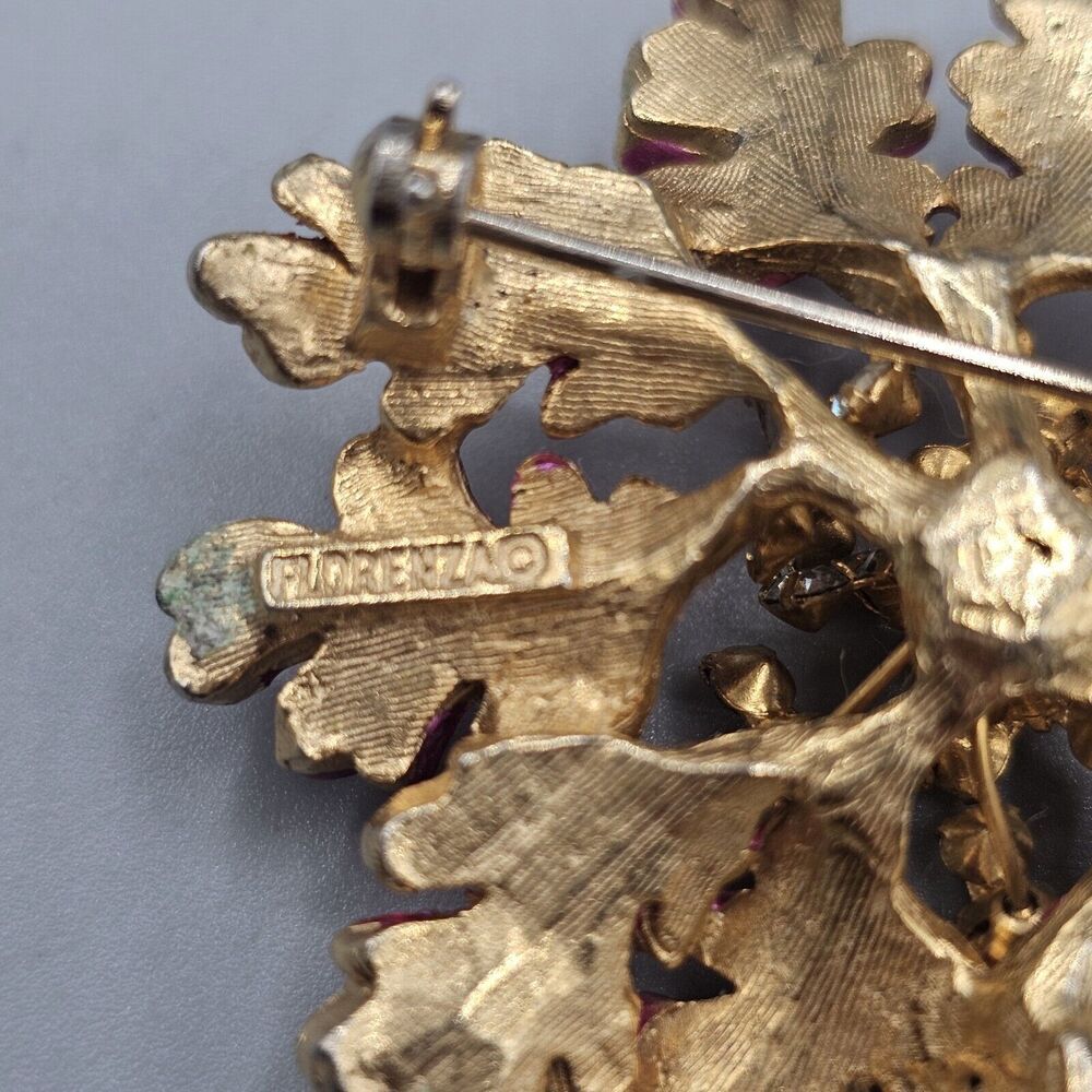 Multicolor Floral Brooch Set - Picture 4 of 14